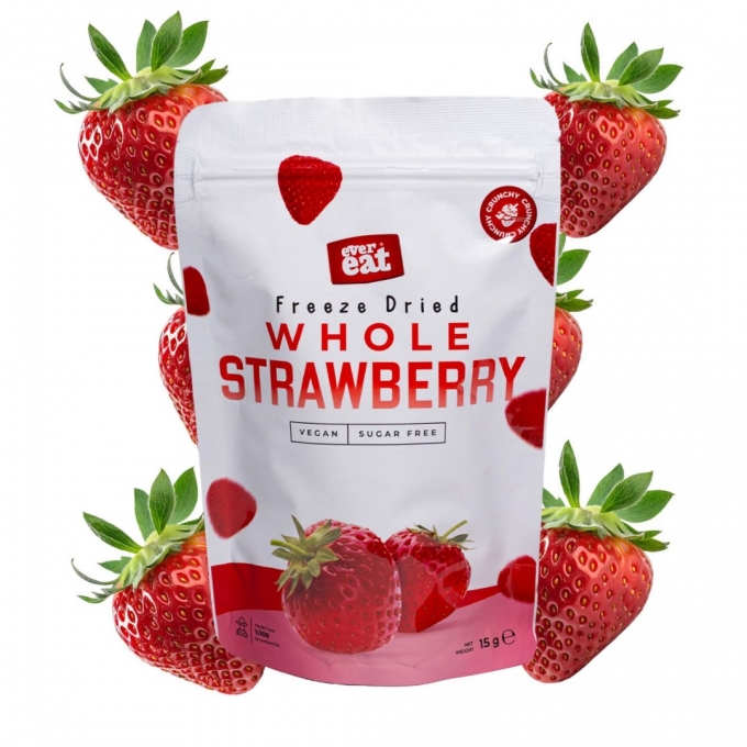 Ever Eat Freeze Dried Whole Strawberry 15g