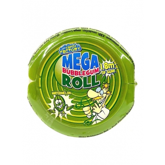 Mega Bubble Gum Roll Watermelon Vegan 58 g