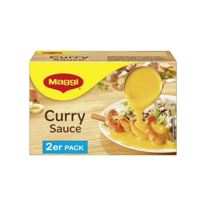 Maggi Curry Sauce für Currywurst und Wokgerichte 60g 2er für 2x 250ml