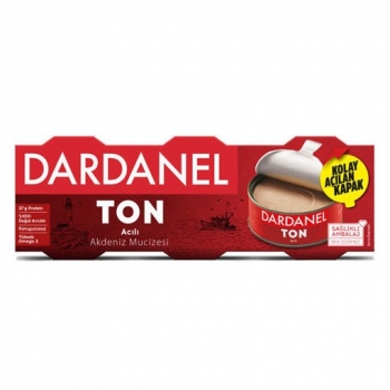 Dardanel Acılı Ton Balığı 3x75g