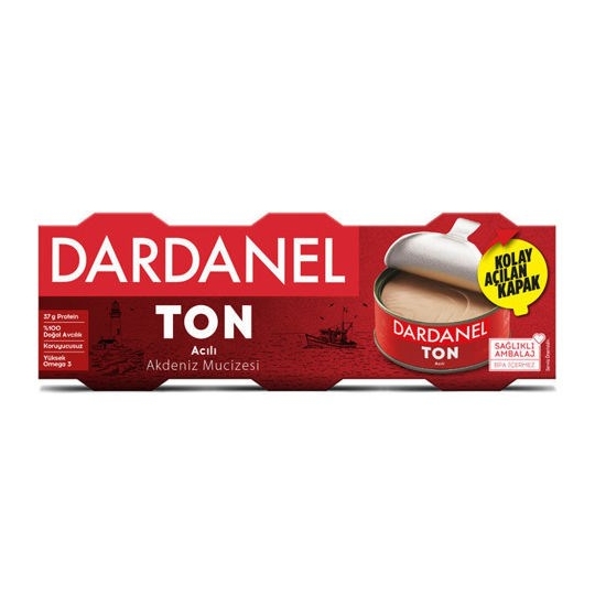 Dardanel Acılı Ton Balığı 3x75g