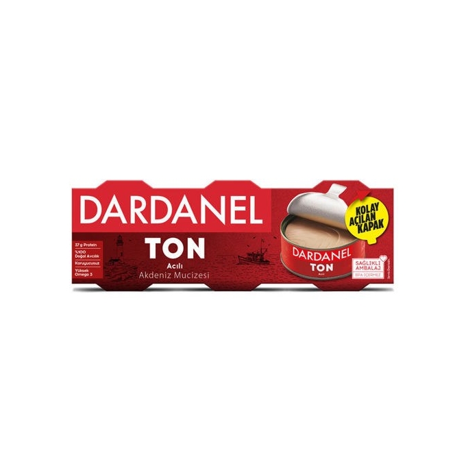Dardanel Acılı Ton Balığı 3x75g
