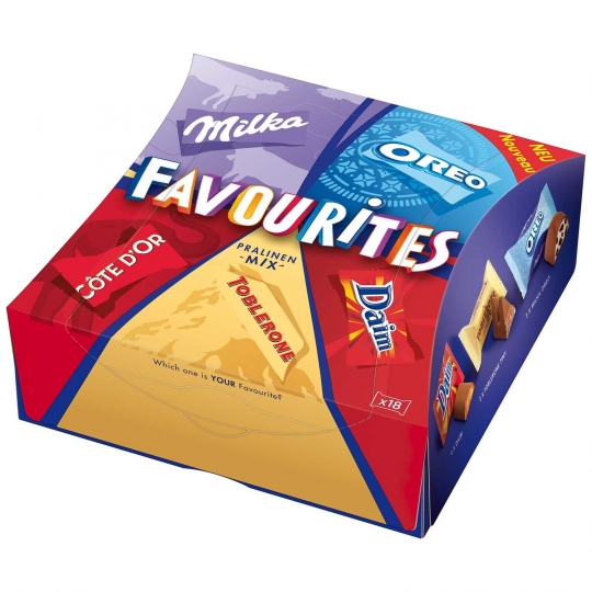 Milka favourites Pralines Mix 6  farklı çikolata çeşidi 159gr