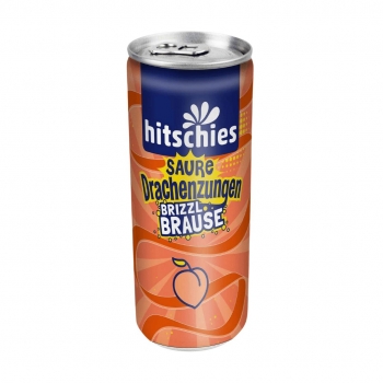 Hitschies Saure Drachenzungen Brizzl Brause Pfirsich 250ml