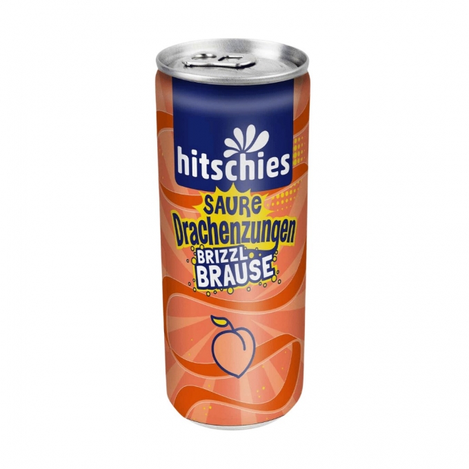 Hitschies Saure Drachenzungen Brizzl Brause Pfirsich 250ml