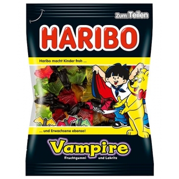 Haribo vampir 200 gr ( lakritz ) Made in Almanya