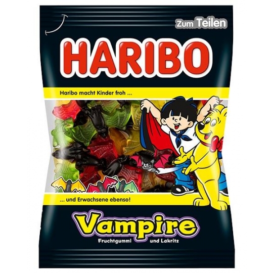 Haribo vampir 200 gr ( lakritz ) Made in Almanya