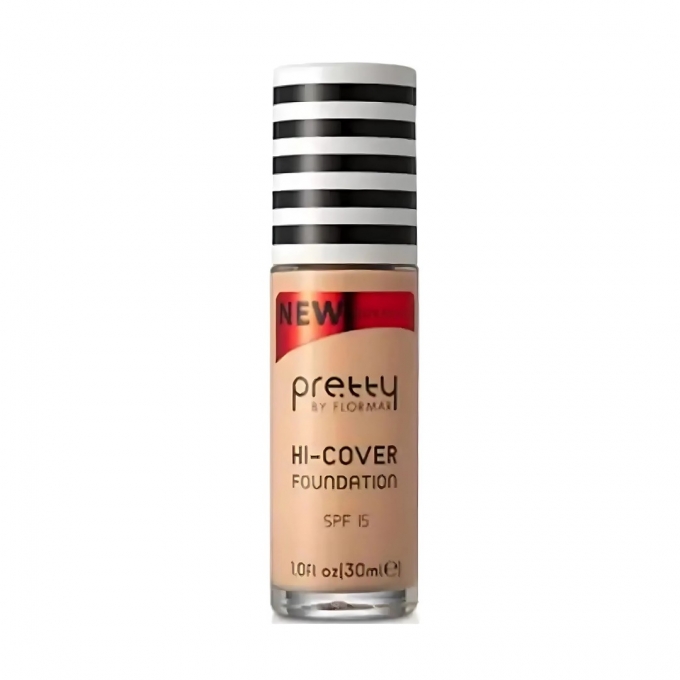 Flormar Pretty Hi-Cover Foundation 03 Light Ivory 30ml