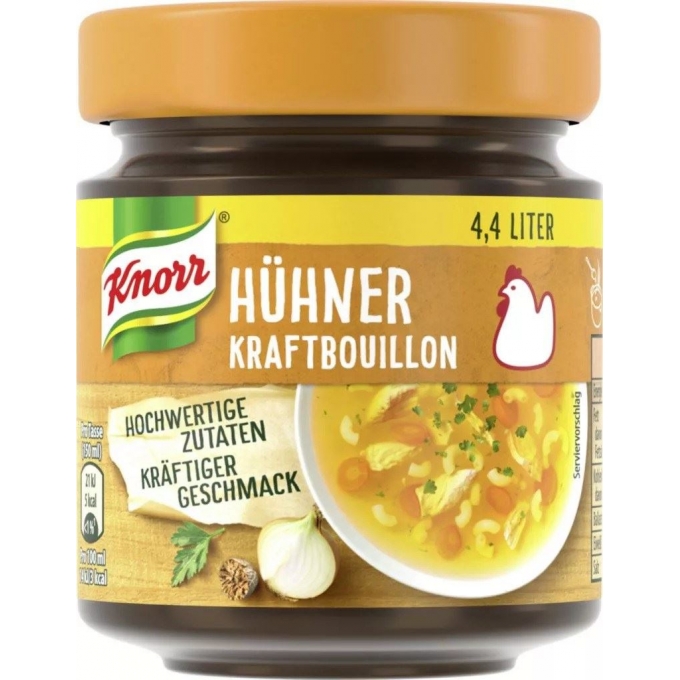 Knorr Hühner Kraftbouillon Toz Bulyon Tavuk Suyu 88g -Menşei Almanya