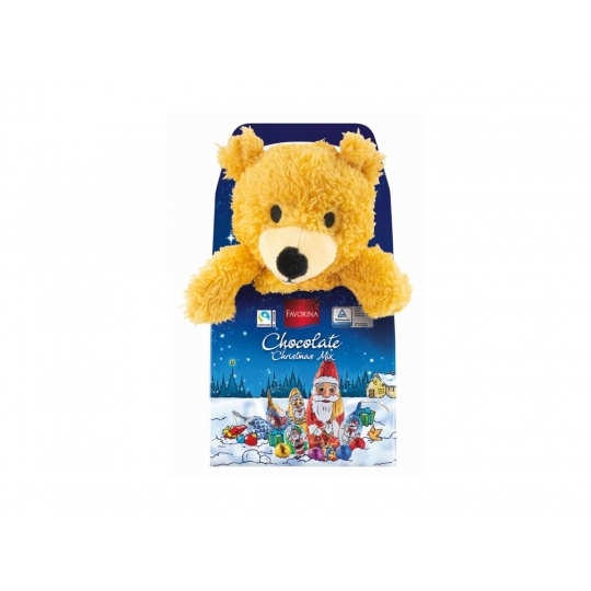 Favorina Christmas Mix Chocolate Peluş Ayıcık 137g