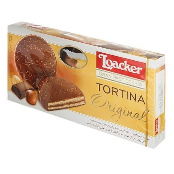 Loacker Tortina Çikolata Kaplı Bisküvi 125gr