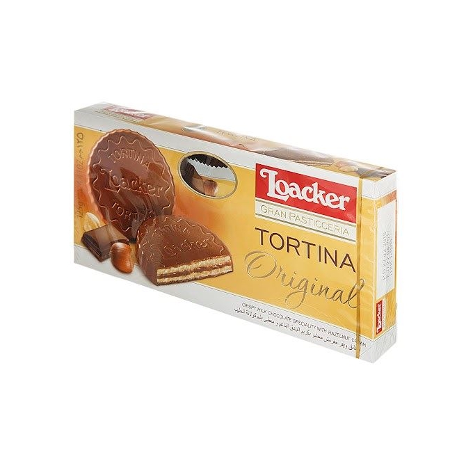 Loacker Tortina Çikolata Kaplı Bisküvi 125gr