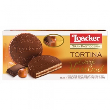 Loacker Tortina Dark Hazelnut 125gr