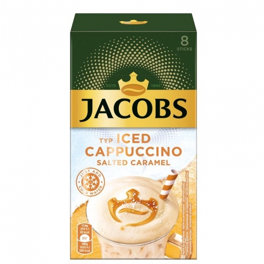 Jacobs Iced Cappuccino Salted Caramel Tuzlu Karamel Aromalı Kahve (8x17,8g) 142,4g