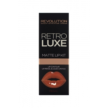 MAKEUP REVOLUTION Retro Luxe Kit Matte Regal Ruj ve Dudak Kalemi 