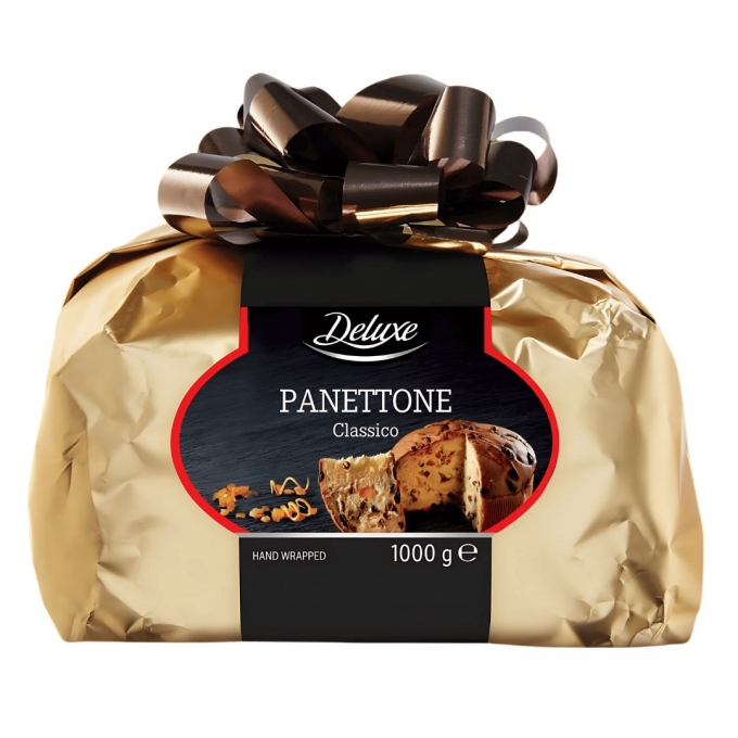 Deluxe Panettone Classico Hand Wrapped 1kg