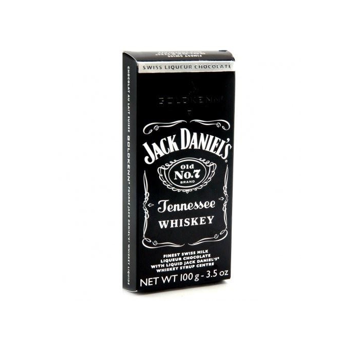 Jack Daniels GOLDKENN Swiss Liqueur Chocolate Bar 100g