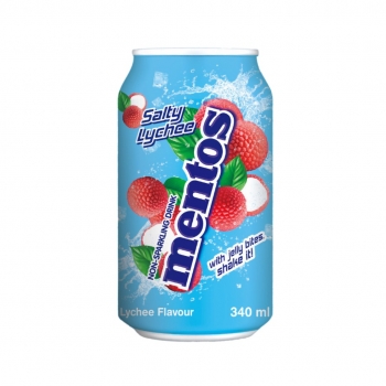 Mentos Non-Sparkling Drink Salty Lychee 340ml