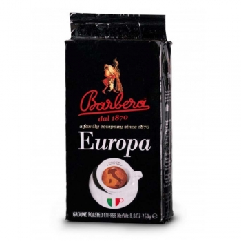 Caffe Barbera Europa Ground Roasted Coffee 250g