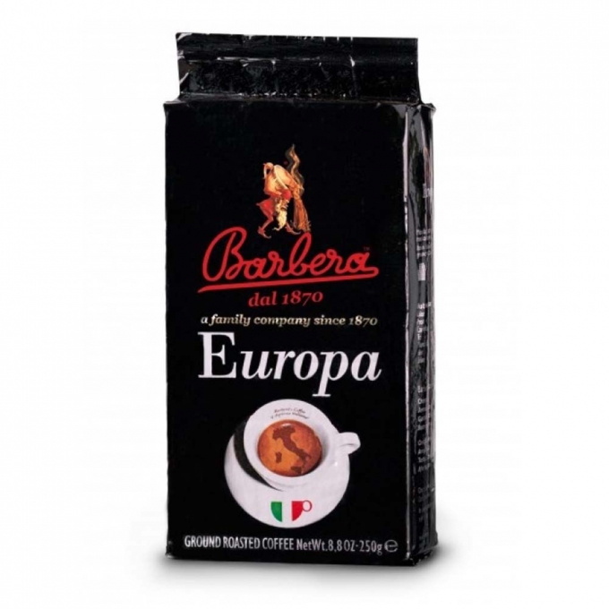 Caffe Barbera Europa Ground Roasted Coffee 250g
