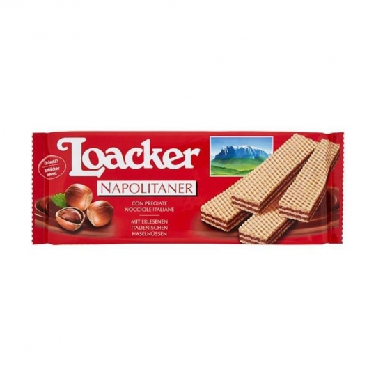 Loacker Napolitaner Fındıklı Kremalı Gofret 175gr