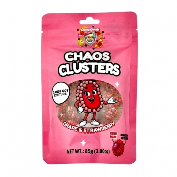 Chaos Candy Chaos Clusters Grape & Strawberry 85g