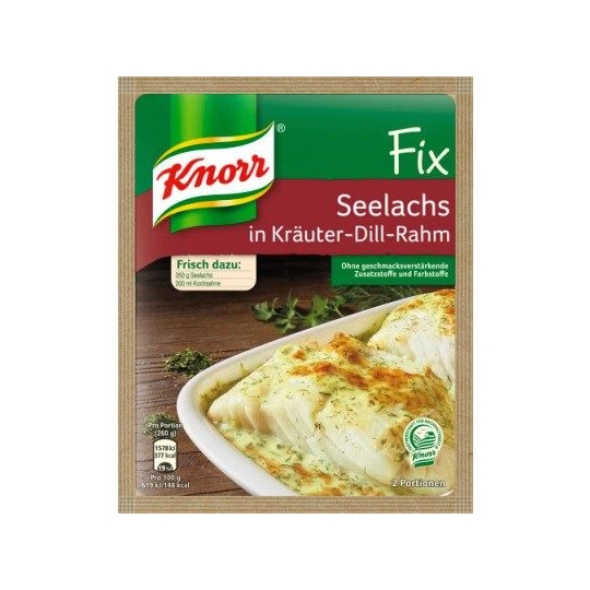 Knorr Fix Seelachs In Krauter Dill Rahm Sebzeli Kremalı Sos 30gr