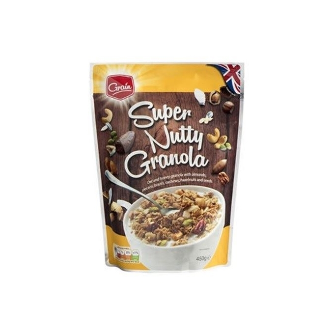 Grain super nutty granola yemisli muslu 450gr