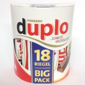 Ferrero Duplo Büyük Paket 327g !  ( 18 Adet Sütlü Çikolata )