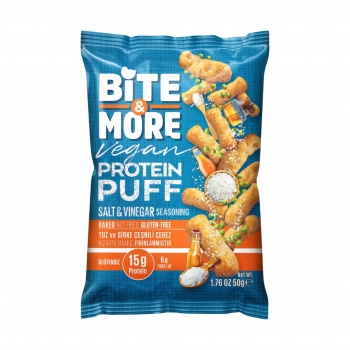 Bite & More Protein Puff Salt & Vinegar 50g