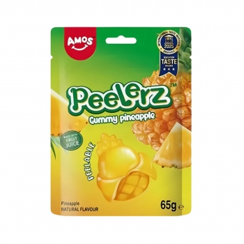 Amos Peelerz Gummy Pineapple 65g
