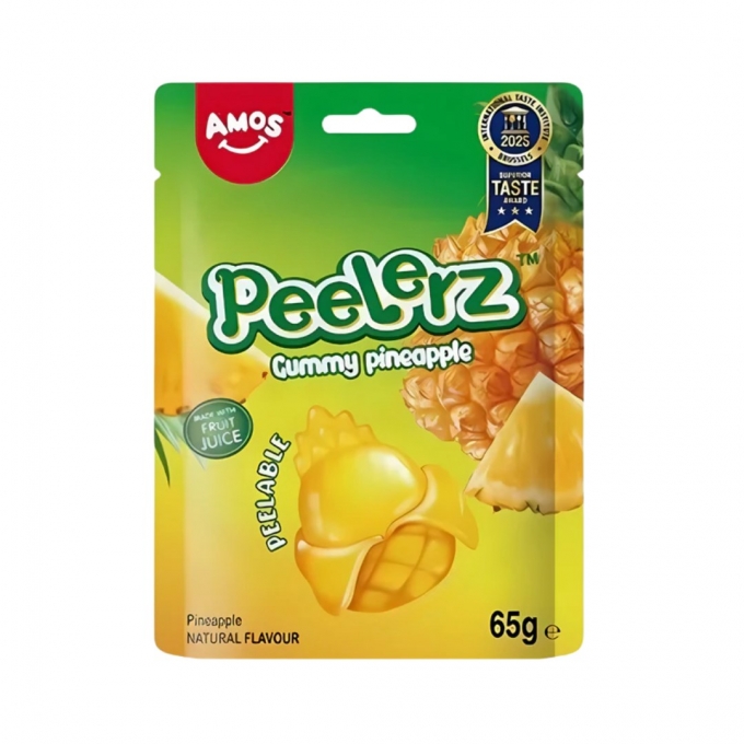Amos Peelerz Gummy Pineapple 65g