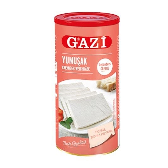 Gazi Süzme Beyaz Peynir  U Yağlı Net Agirlik 800gr Brüt Ağırlık 1500 gr