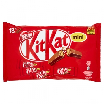 NESTLÉ KITKAT MINI Wafer ricoperto di cioccolato al latte 18 snack da 16,7g