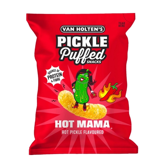 Van Holten's Pickle Puffed Snacks Hot Mama 90g