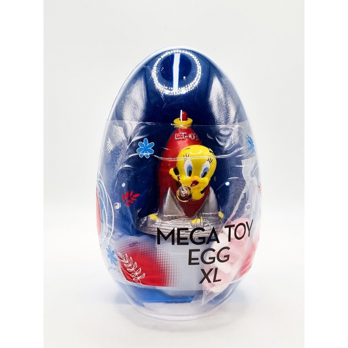 Mega Toy Egg XL Mavi Oyuncaklı Şekerleme 10g