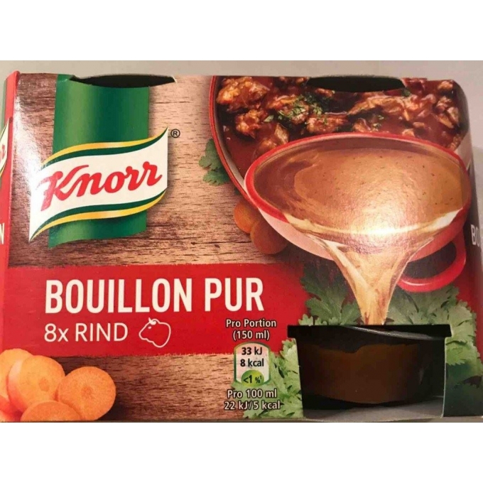  Knorr Bouillon pur Rind Saf sığır Eti et suyu Bulyon 8x28g=224g