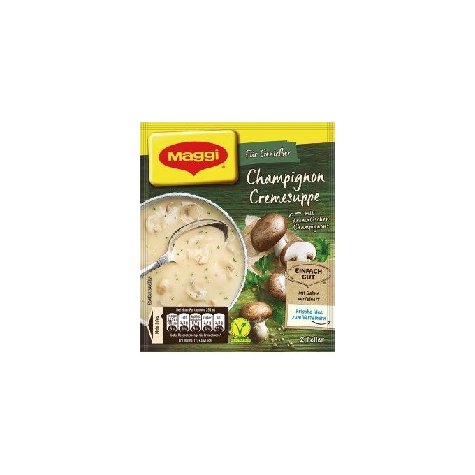 Maggi ChampignonCremesuppe Vegan  Mantar Kremalı Çorba 500ml
