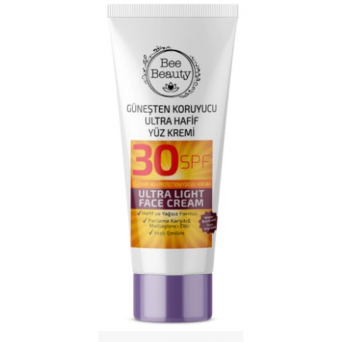 Bee Beauty Güneşten Koruyucu Ultra Hafif Yüz Kremi 30 Spf 50 ml 