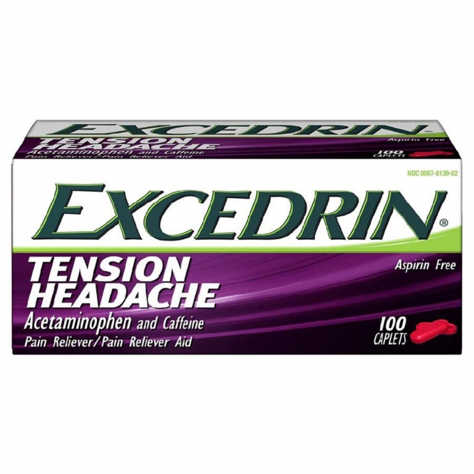 Excedrin Tension Headache - Acetaminophen and Caffeine 100 Cablets