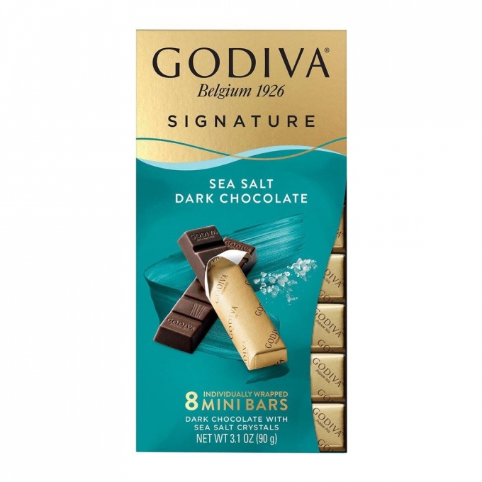 GODIVA SEA SALT DARK CHOCOLATE 90g