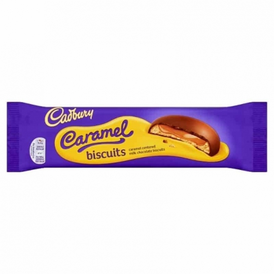 Cadbury Caramel Biscuits Karamel Dolgulu Bisküvi  130g