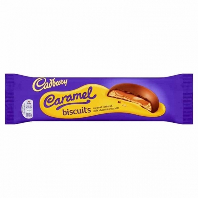 Cadbury Caramel Biscuits Karamel Dolgulu Bisküvi  130g