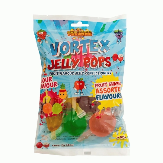 Candy Paradise Vortex Jelly Pops - Sour Flavour 315g