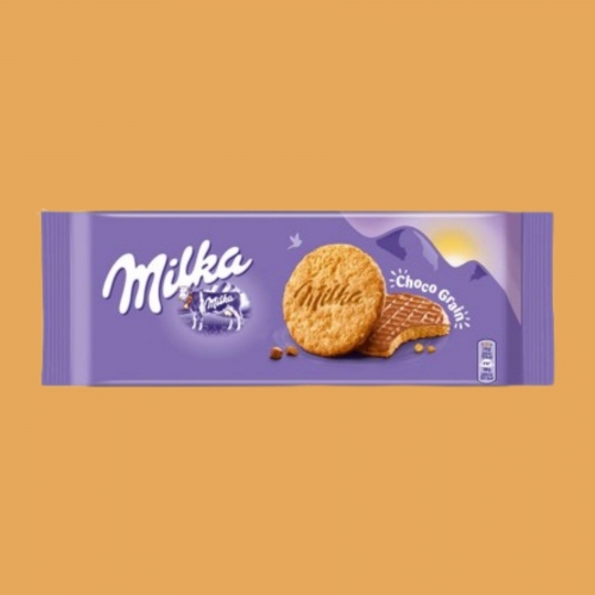 Milka Choco Grain Yulaf Ezmeli Sütlü Çikolatalı 168gr 
