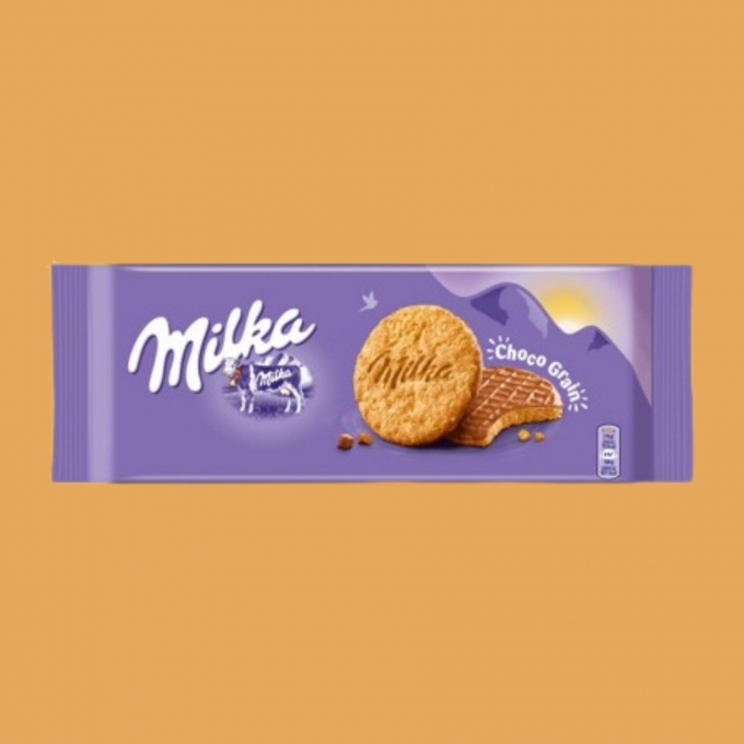 Milka Choco Grain Yulaf Ezmeli Sütlü Çikolatalı 168gr 
