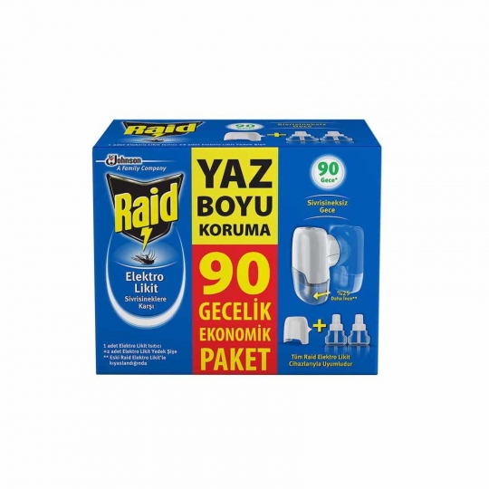 Raid Elektro Likit Ekonomik Paket 90 Gece 54.8 ml