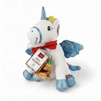 Favorina Merry Christmas! - Müzikli Peluş Unicorn ve Çikolatalar 82,4g