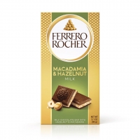 Ferrero Rocher Milk Chocolate Bar with Macadamia & Hazelnut 90g
