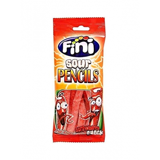 Fini Sour Pencils Strawberry 90 g